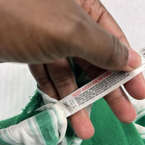 Anthropologie Womens Satin Shorts Striped High Rise Lightweight Drawstring SMALL - Picture 9 of 11